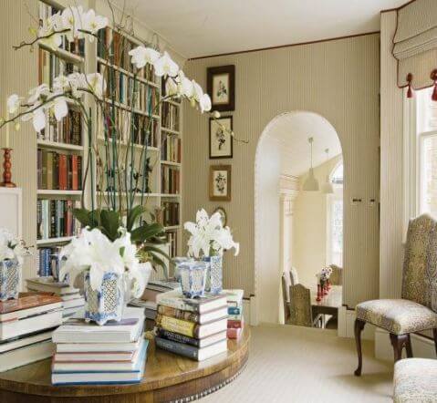 Jadalnia łączy się z kuchnią. Dom Jane Churchill