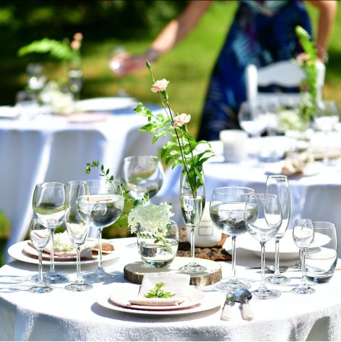 nakrycie stołu na garden party