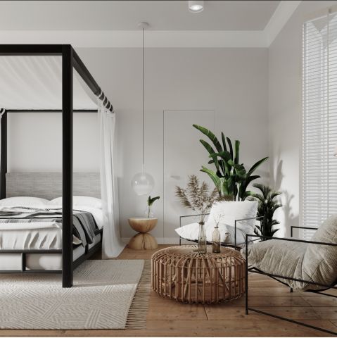 Klasyczne i naturalne wnętrza z nutką industrializmu w domu