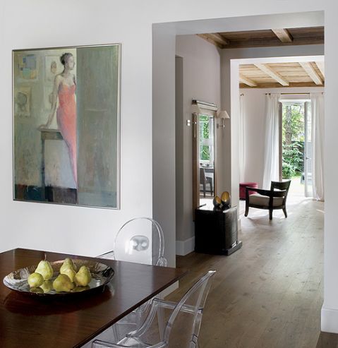 Na ścianie obraz malarza Michała Zaborowskiego.