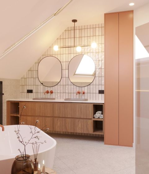 łazienki na poddaszu