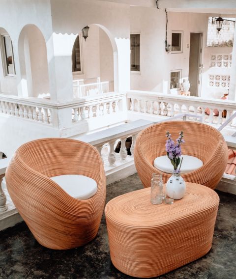 meble tarasowe z rattanu