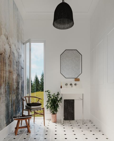 Klasyczne i naturalne wnętrza z nutką industrializmu w domu