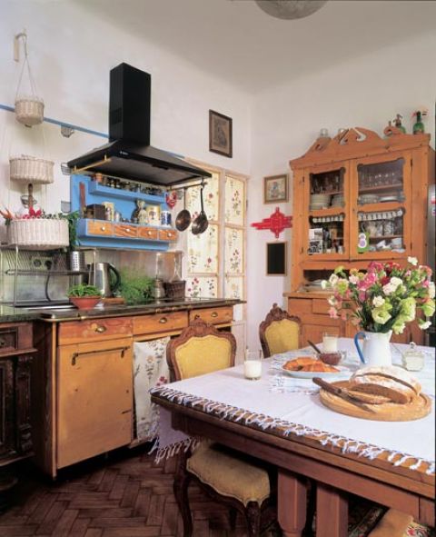 stylowe wnętrze kuchnia meble francuskie