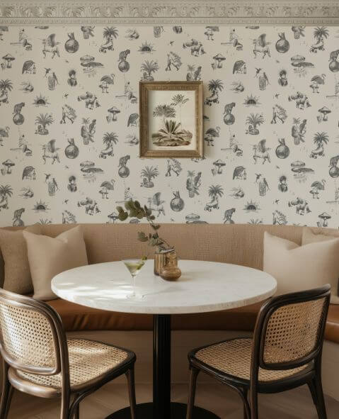 przytulny kącik jadalniany tzw. dining nook