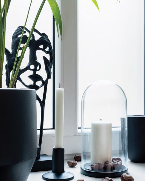 czarno białe dodatki do łazienki