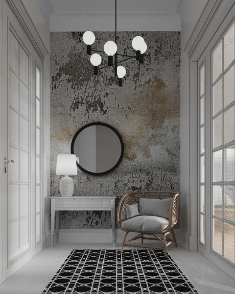 Klasyczne i naturalne wnętrza z nutką industrializmu w domu