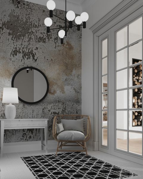 Klasyczne i naturalne wnętrza z nutką industrializmu w domu