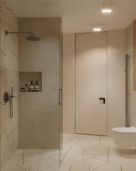 kamień w nowoczesnej łazience