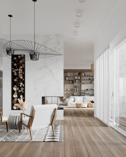 Klasyczne i naturalne wnętrza z nutką industrializmu w domu