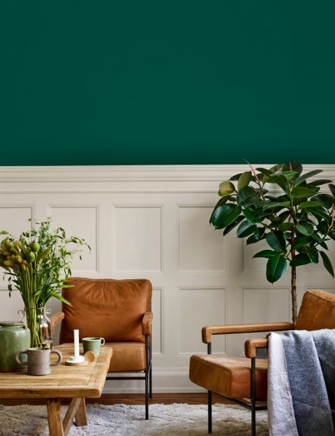 jak pomalować salon na dwa kolory