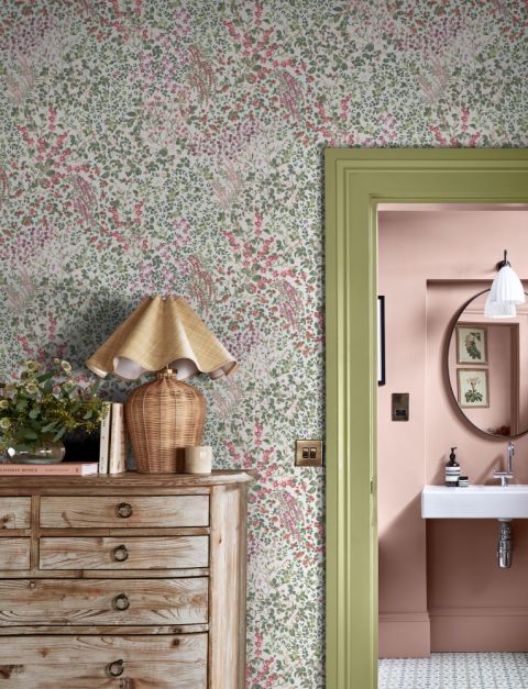 sypialnia w stylu granny chic