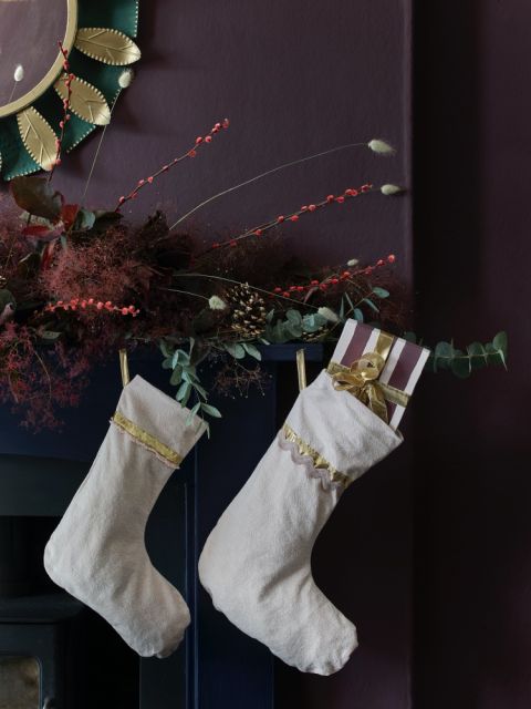 biało złote ozdoby bożonarodzeniowe do domu