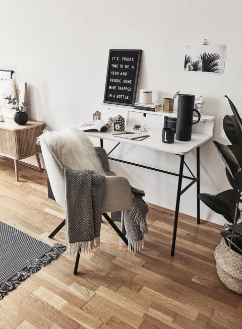 kącik do pracy zdalnej