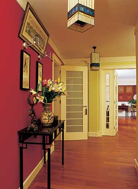 Zielona ściana ma uspokajać. Kolory Dalekiego Wschodu