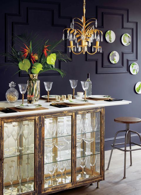 przyjęcie karnawałowe dekoracja stołu i wnętrza