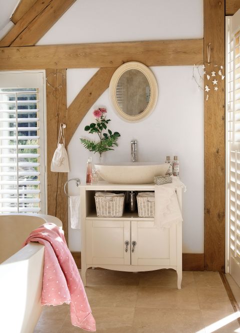 łazienka w stylu rustykalnym