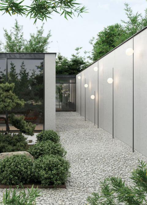 minimalistyczne lampy zewnętrzne