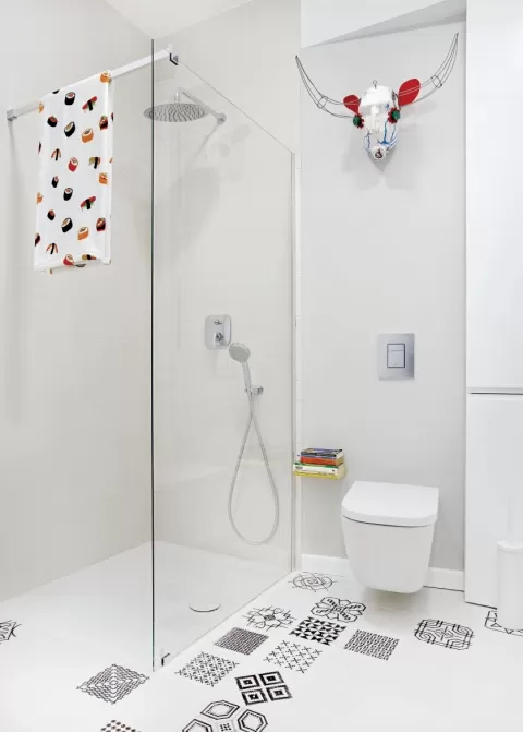 biała łazienka styl nowoczesny