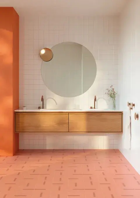 matowe płytki w nowoczesnej łazience