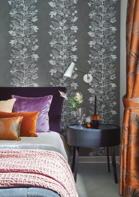 sypialnia w stylu paryskim tapety