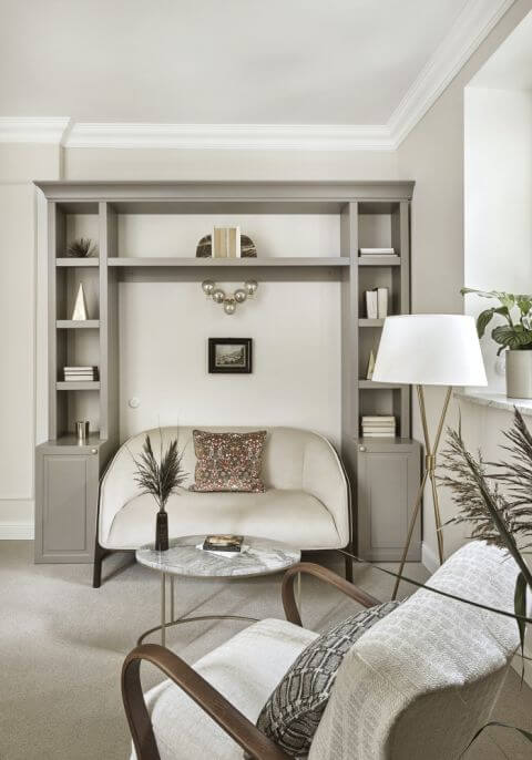 styl modern classic domowe biuro gabinet