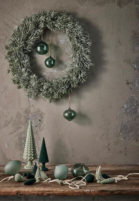 zielone ozdoby świąteczne do domu