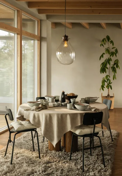 jadalnia w stylu japandi