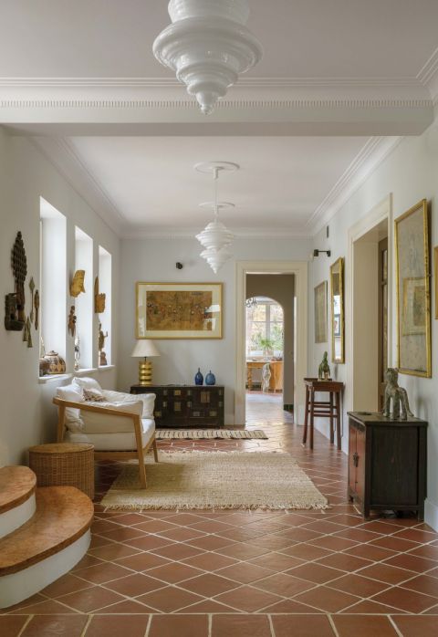 przedpokój w domu z duszą i artystycznym klimatem