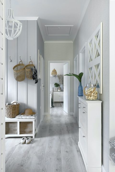 styl hamptons hol przedpokój