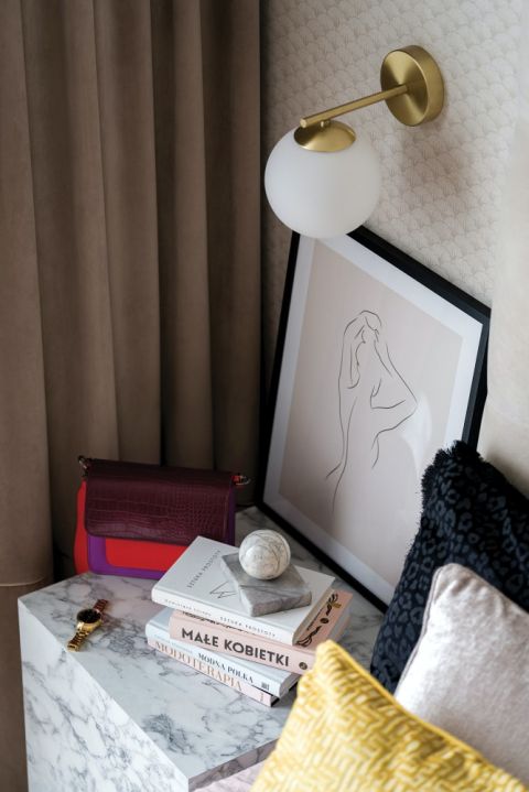 styl paryski wystrój sypialni