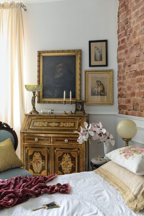 antyki w sypialni zdjęcia aranżacje