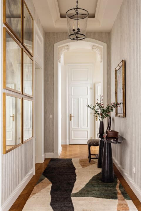 mieszkanie kolekcjonera sztuki hol przedpokój