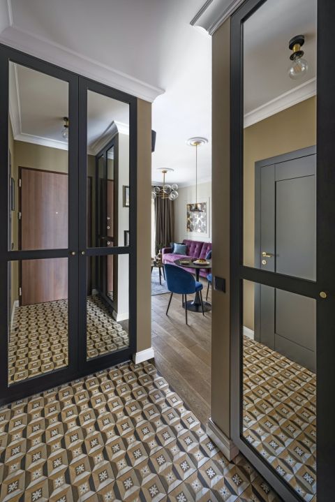 aranżacja mieszkania 34m2 przedpokój