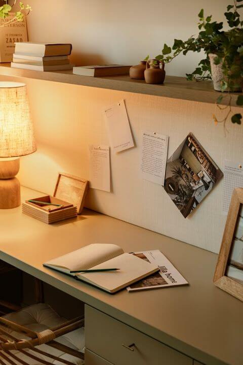 aranżacja mieszkania 53 m2 domowe biuro