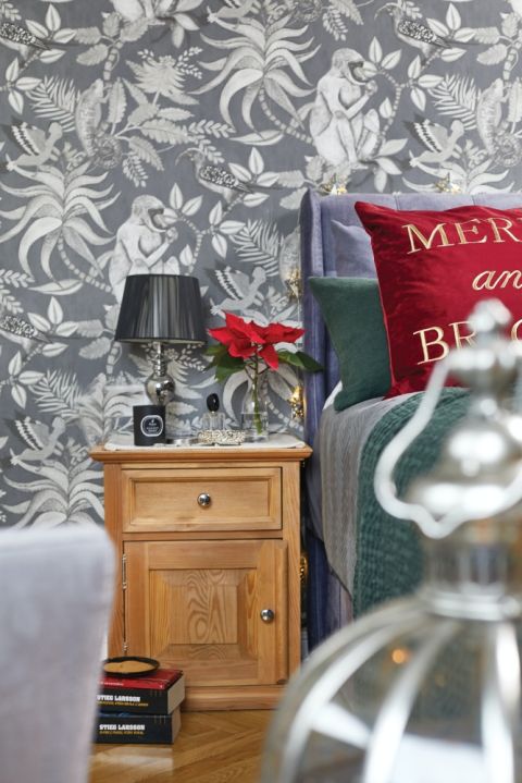 bożonarodzeniowe dekoracje do sypialni