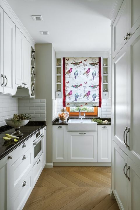 wąska kuchnia zdjęcia aranżacji