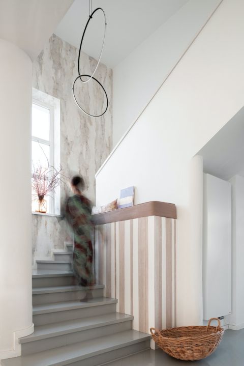 dom kostka aranżacja klatki schodowej