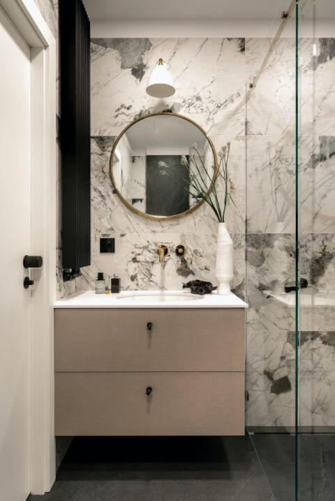 luksusowa łazienka modern classic inspiracje