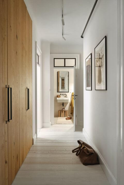 hol przedpokój styl skandynawski z loftowym