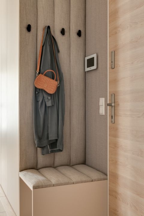 przedpokój w 65-metrowym mieszkaniu