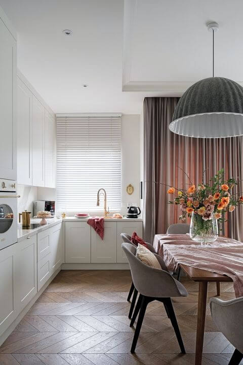 mała kuchnia narożna w bloku