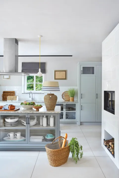 kuchnia z nietypową wyspą