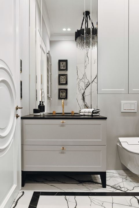 łazienka w stylu modern classic