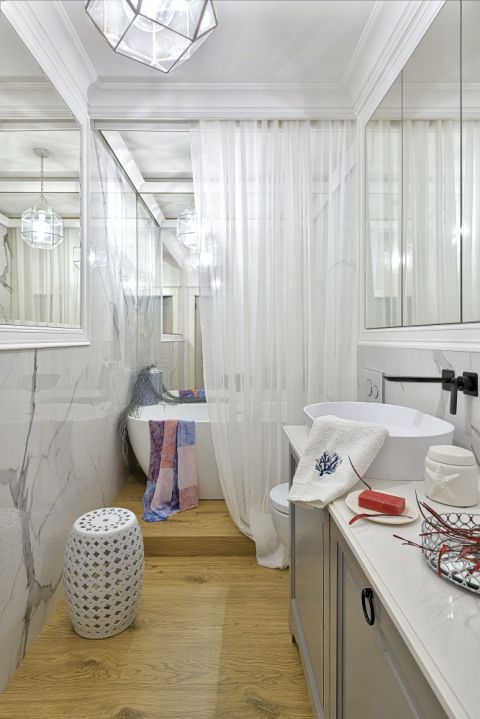 łazienka w stylu hamptons