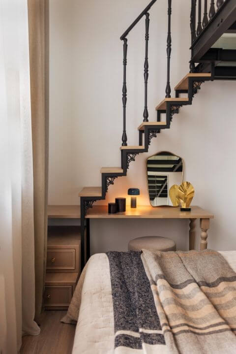 sypialnia w loftowym klimacie