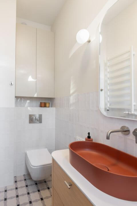 łazienka w nowoczesnym stylu skandynawskim