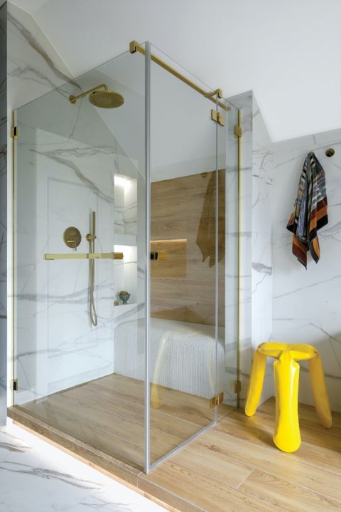 nowoczesna łazienka z prysznicem