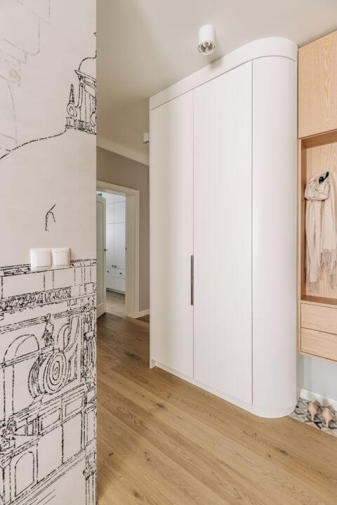 nowoczesna aranżacja mieszkania w Łodzi