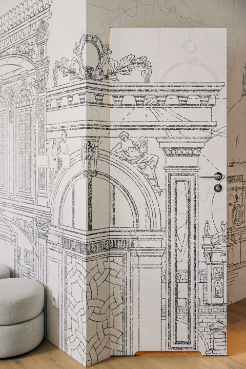 nowoczesny apartament w łodzi z klasycznymi detalami